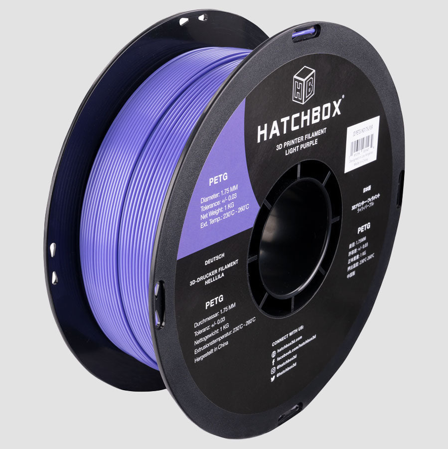 Hatchbox PETG Black -1.75MM,1KG spool,3D filament, +/- 0.03mm
