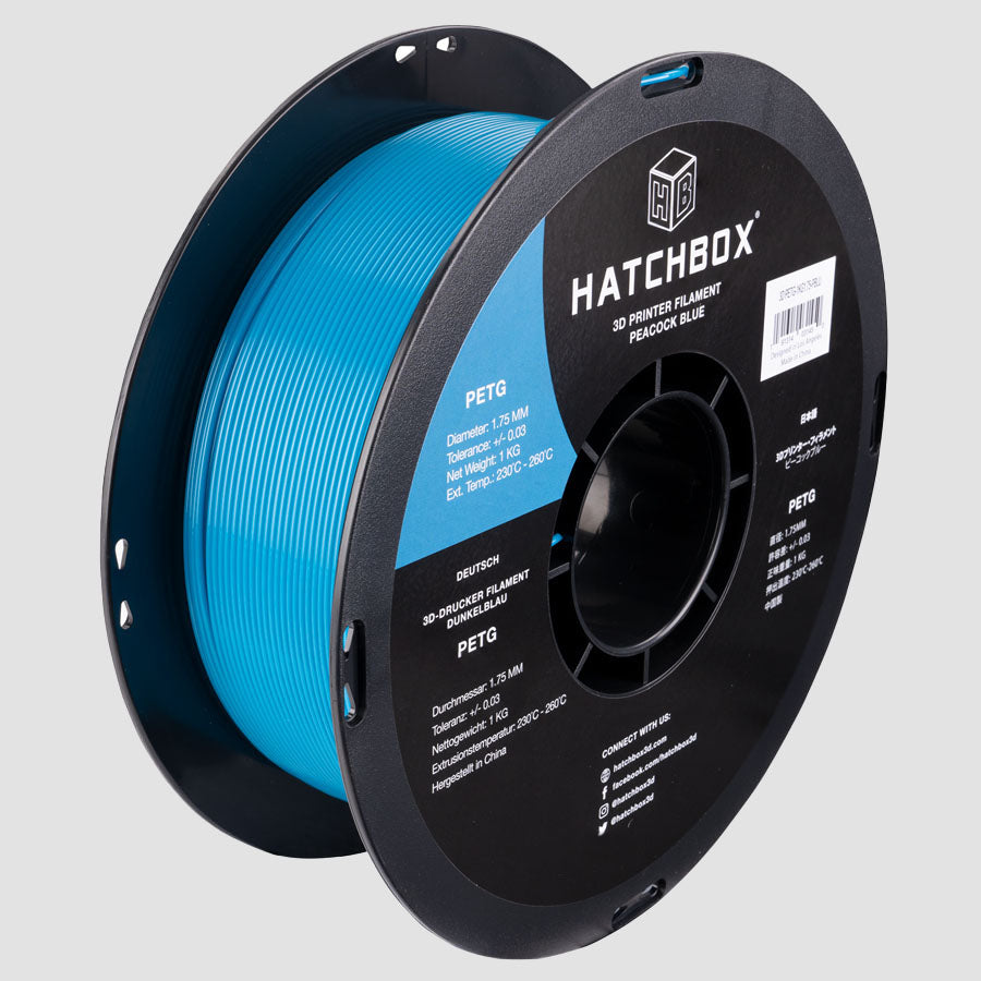 Hatchbox PETG Black -1.75MM,1KG spool,3D filament, +/- 0.03mm – HATCHBOX 3D