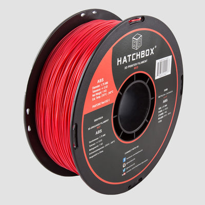 RED ABS FILAMENT - 1.75MM, 1KG SPOOL