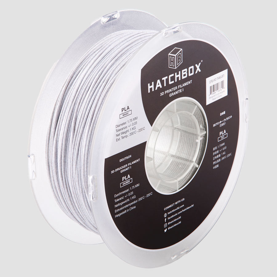 Hatchbox PLA Gray-1.75MM,1KG spool,3D filament, +/- 0.03mm