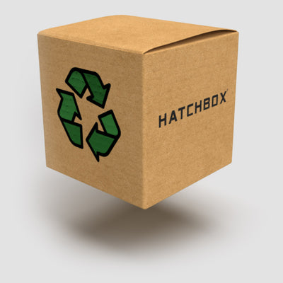 Hatchbox 3D Fully Recyclable carboard boxes that will help reduce our carbon footprint