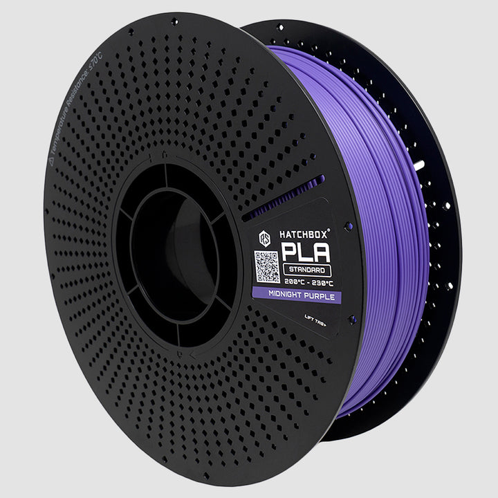 MIDNIGHT PURPLE PLA FILAMENT REFILL & RELOADABLE SPOOL - 1.75MM, 1KG SPOOL