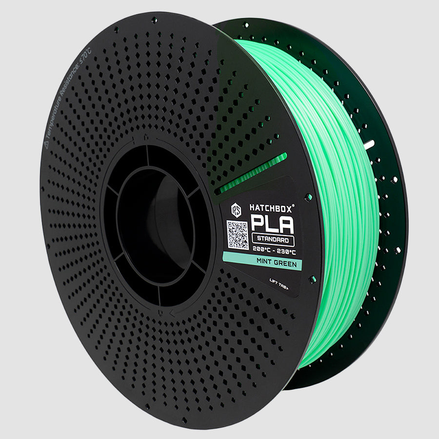 MINT GREEN PLA FILAMENT REFILL & RELOADABLE SPOOL - 1.75MM, 1KG SPOOL