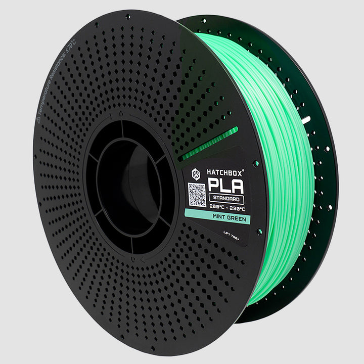 MINT GREEN PLA FILAMENT REFILL & RELOADABLE SPOOL - 1.75MM, 1KG SPOOL