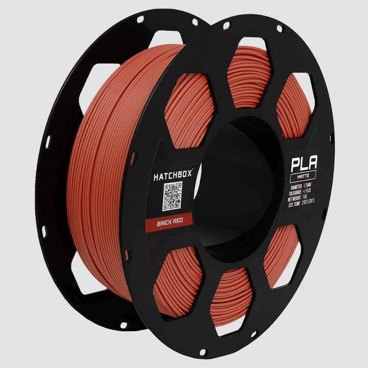 BRICK RED MATTE PLA FILAMENT - 1.75MM, 1KG SPOOL