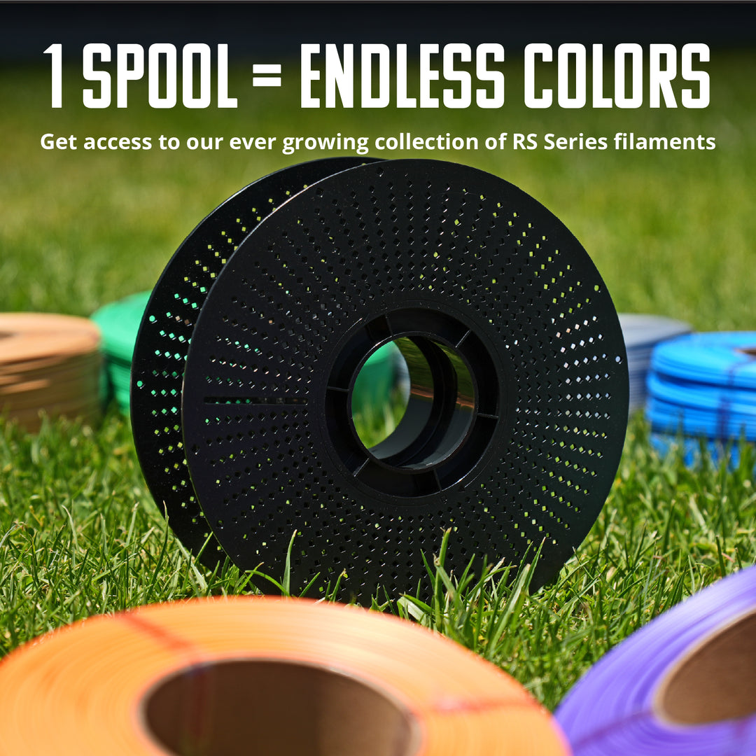 ORANGE PLA FILAMENT REFILL & RELOADABLE SPOOL - 1.75MM, 1KG SPOOL