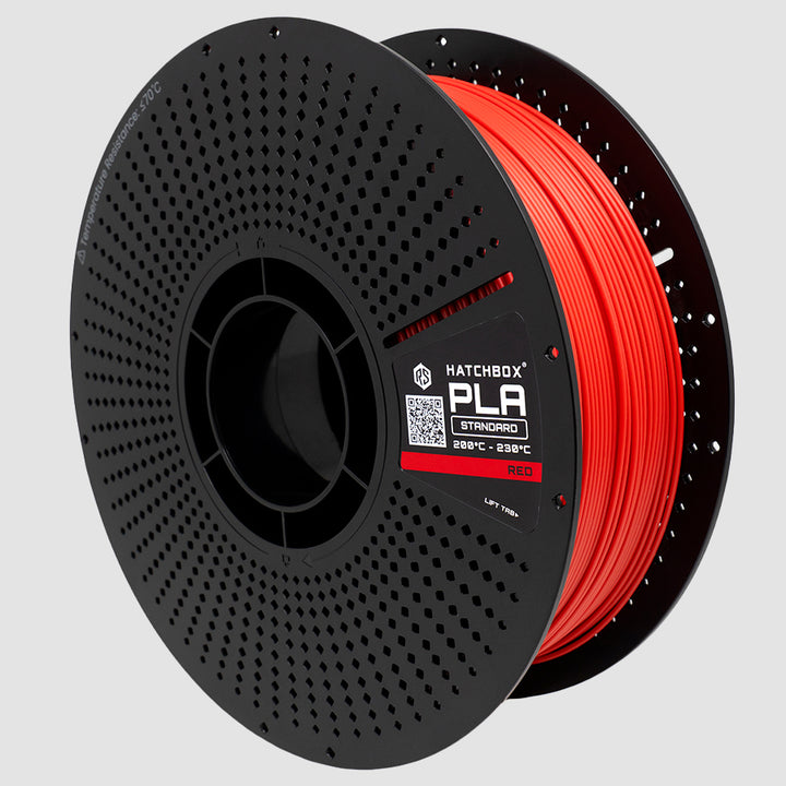 RED PLA FILAMENT REFILL & RELOADABLE SPOOL - 1.75MM, 1KG SPOOL