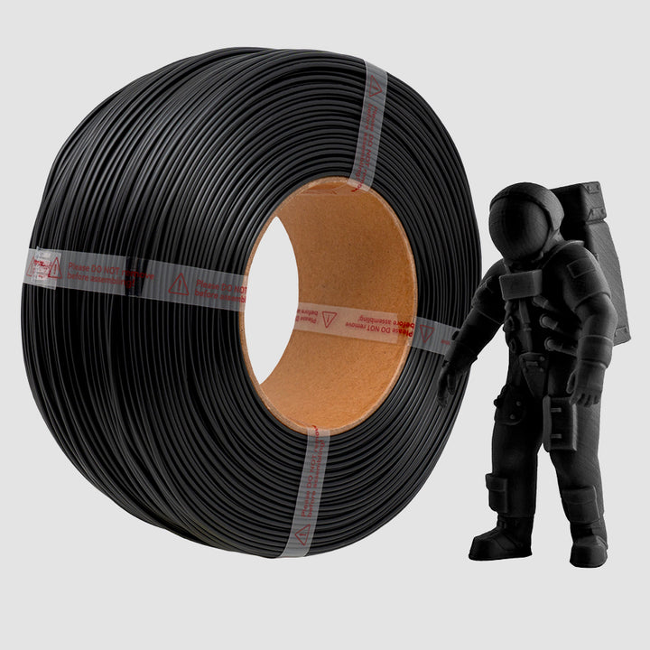 BLACK PLA FILAMENT REFILL - 1.75MM, 1KG SPOOL