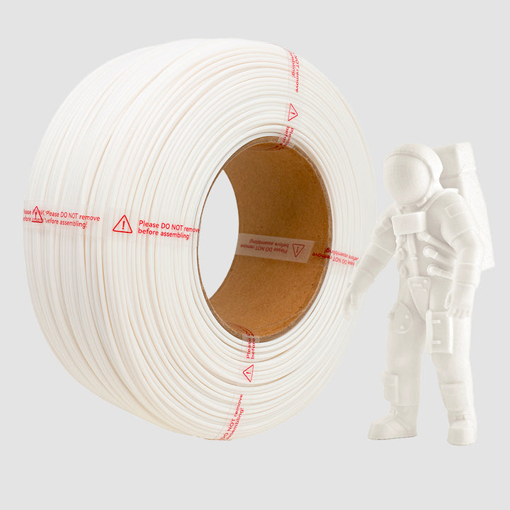 WHITE PLA FILAMENT REFILL - 1.75MM, 1KG SPOOL