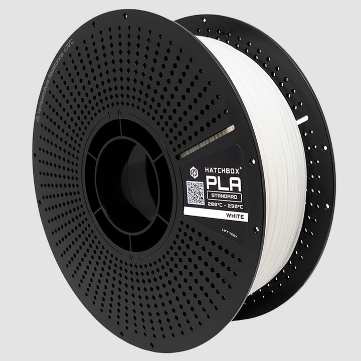 WHITE PLA FILAMENT REFILL & RELOADABLE SPOOL - 1.75MM, 1KG SPOOL