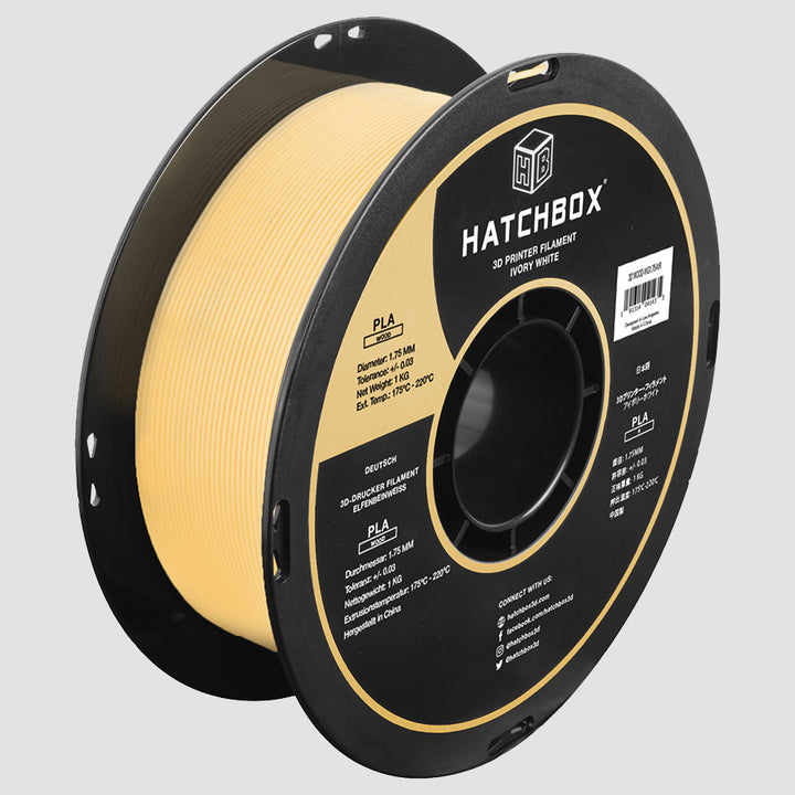 WOOD IVORY PLA FILAMENT - 1.75MM, 1KG SPOOL