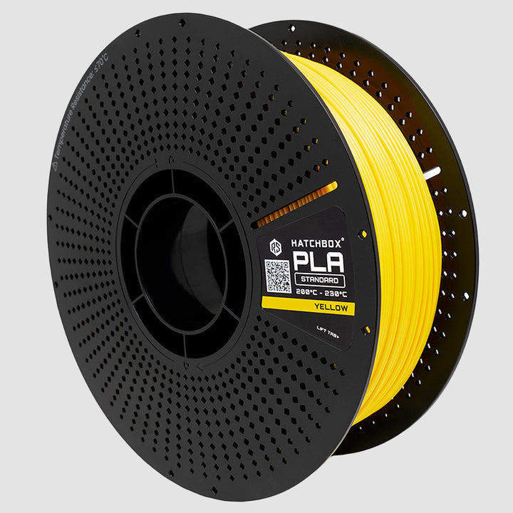 YELLOW PLA FILAMENT REFILL & RELOADABLE SPOOL - 1.75MM, 1KG SPOOL