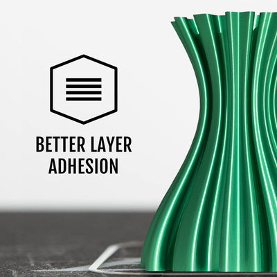 METALLIC FINISH GREEN PLA FILAMENT - 1.75MM, 1KG SPOOL