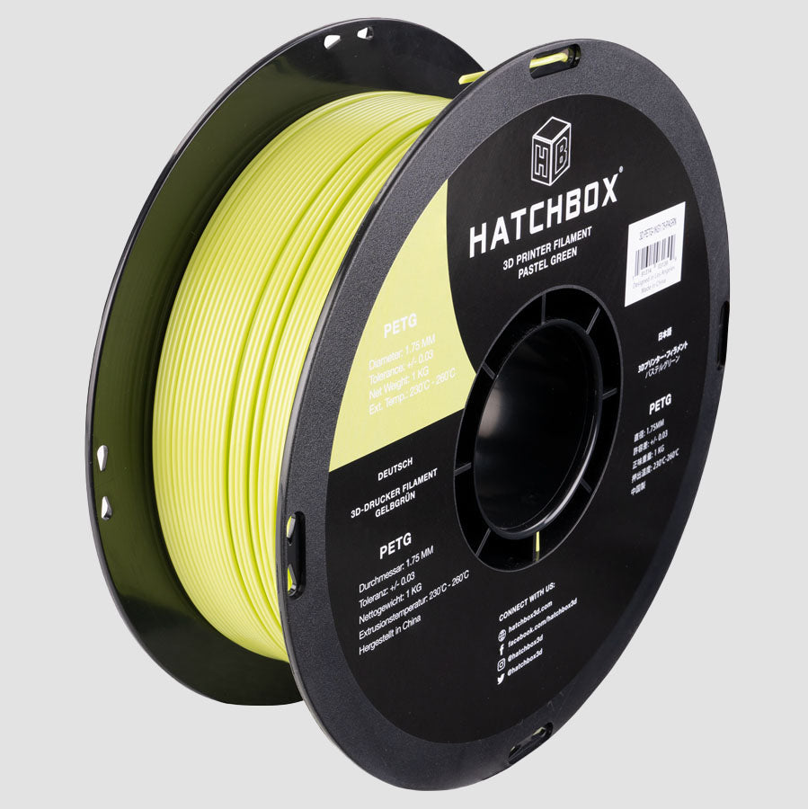 PASTEL GREEN PETG FILAMENT - 1.75MM, 1KG SPOOL