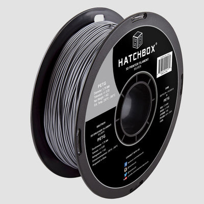 SILVER PETG FILAMENT - 1.75MM, 1KG SPOOL