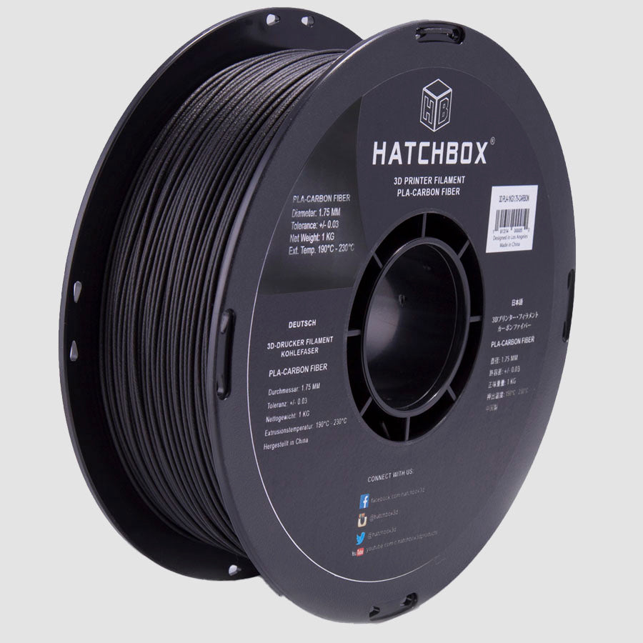 CARBON FIBER PLA FILAMENT - 1.75MM, 1KG SPOOL