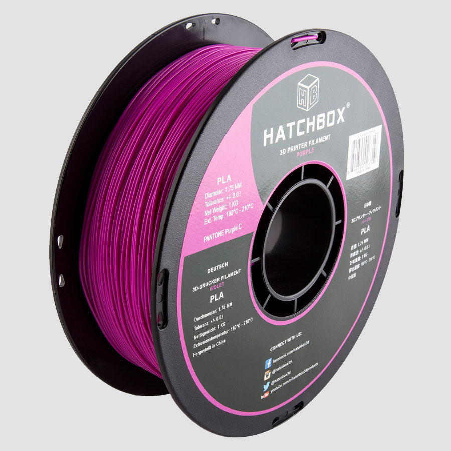 PURPLE PLA FILAMENT - 1.75MM, 1KG SPOOL