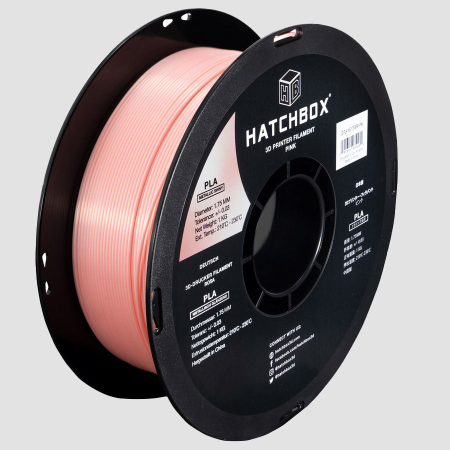 METALLIC FINISH PINK PLA FILAMENT - 1.75MM, 1KG SPOOL