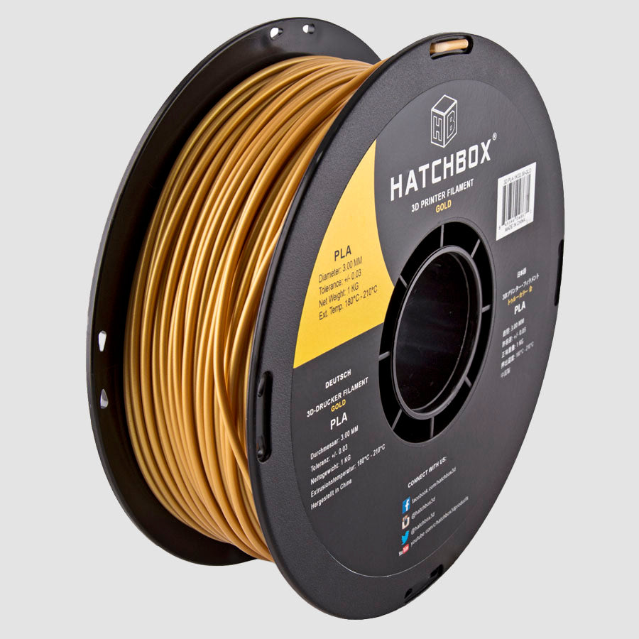 GOLD PLA FILAMENT - 3.00MM, 1KG SPOOL