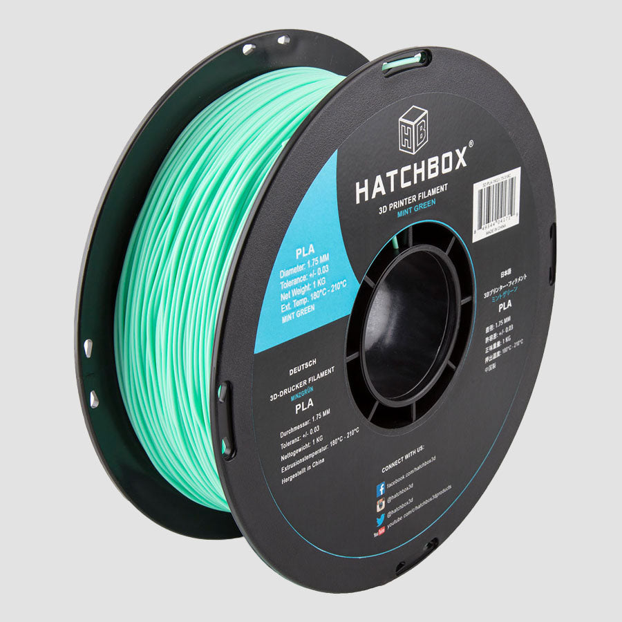 MINT GREEN PLA FILAMENT - 1.75MM, 1KG SPOOL