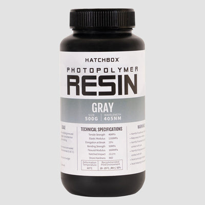 Gray 3D Printer Resin - 405nm, 500ml Bottle