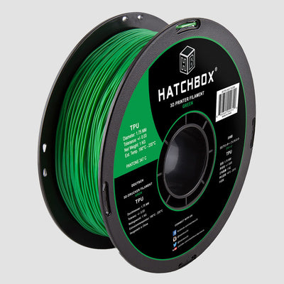 GREEN TPU FILAMENT - 1.75MM, 1KG SPOOL (SHORE 95A)