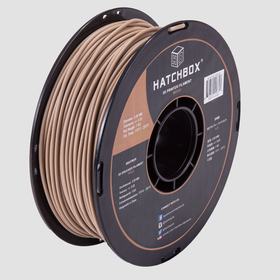 WOOD PLA FILAMENT - 3.00MM, 1KG SPOOL