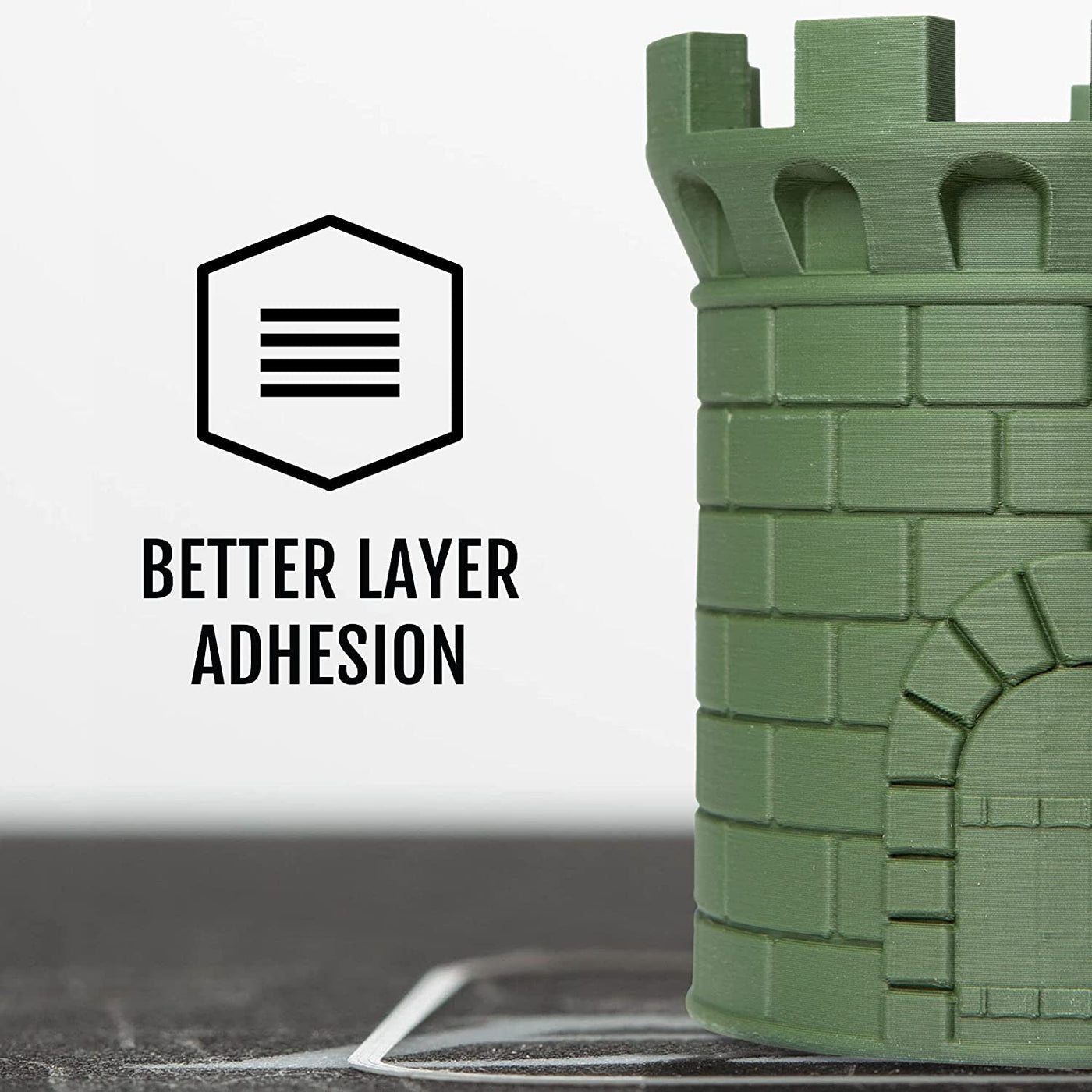OLIVE MATTE PLA FILAMENT - 1.75MM, 1KG SPOOL