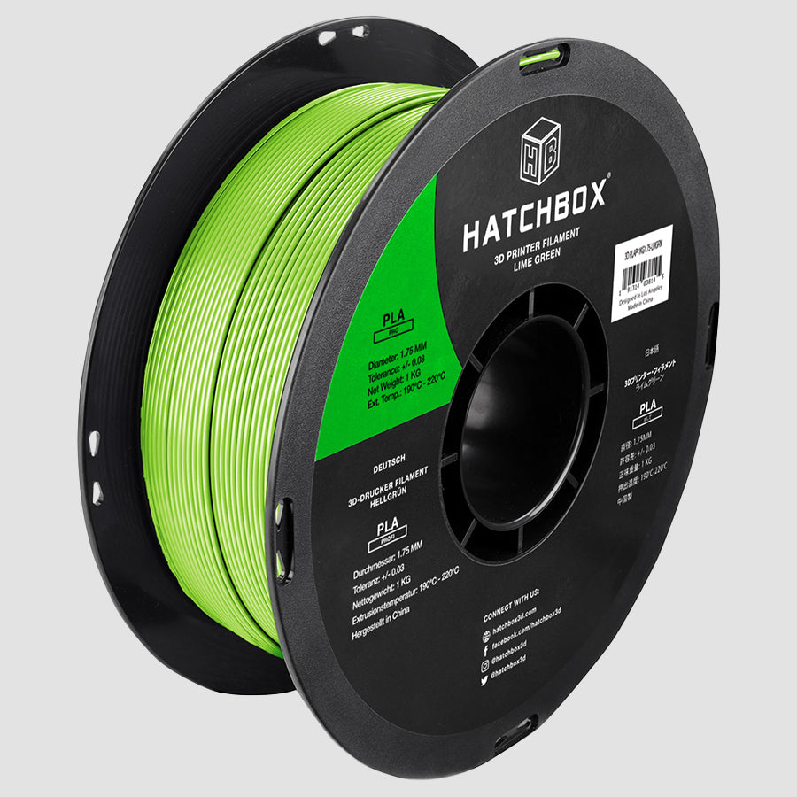 LIME GREEN PLA PRO+ FILAMENT - 1.75MM, 1KG SPOOL