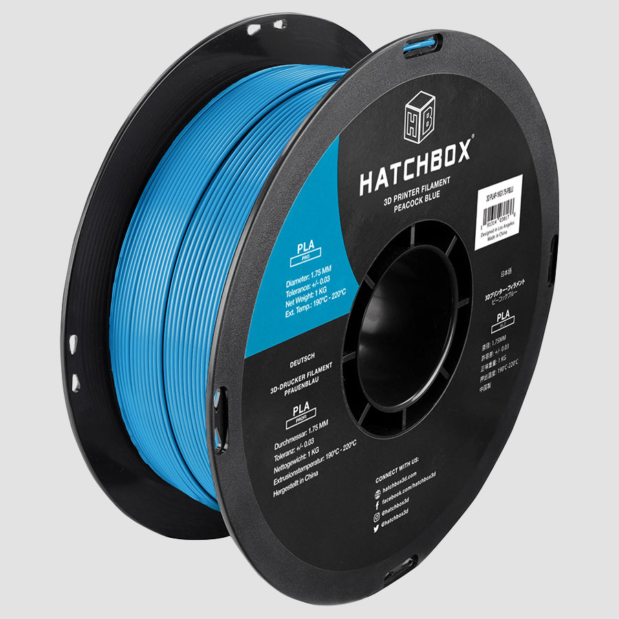 PEACOCK BLUE PLA PRO+ FILAMENT - 1.75MM, 1KG SPOOL