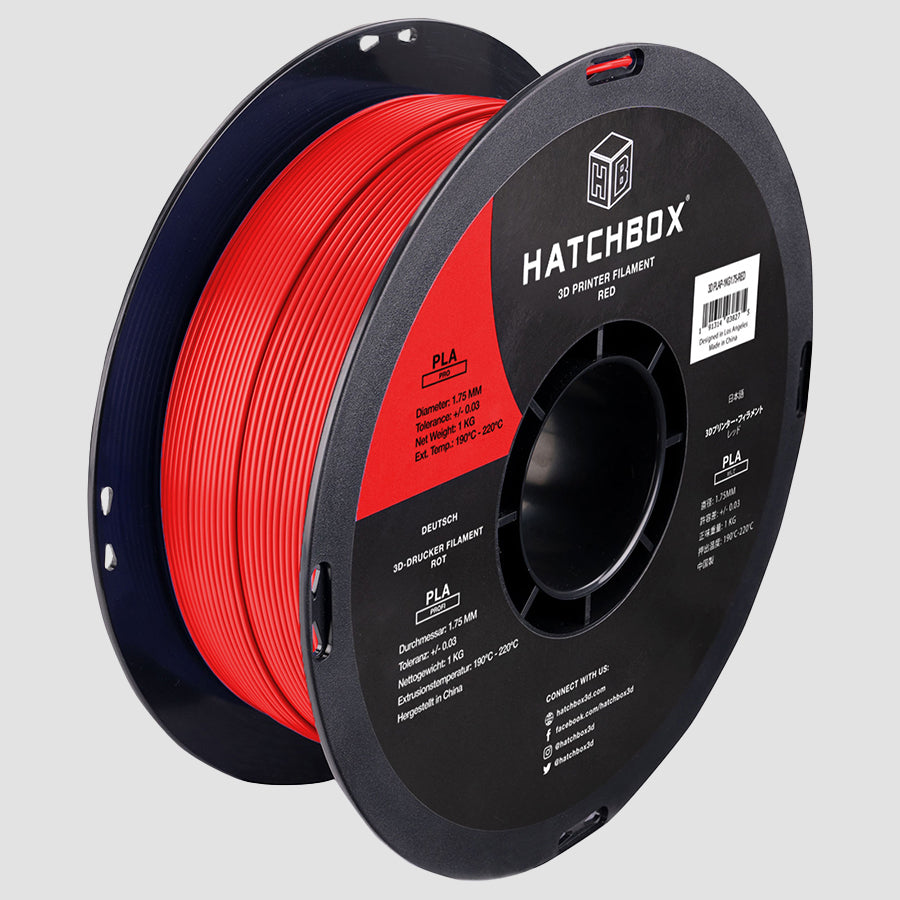 RED PLA PRO+ FILAMENT - 1.75MM, 1KG SPOOL