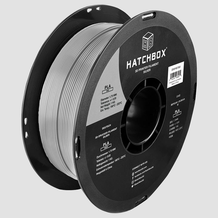SILVER PLA PRO+ FILAMENT - 1.75MM, 1KG SPOOL